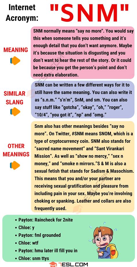 what does snm mean|SNM Meaning: How to Use the Acronym “SNM” with。